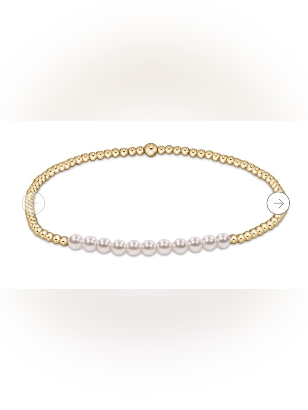 ENEWTON gold bliss pearl 3mm bracelet NWT!